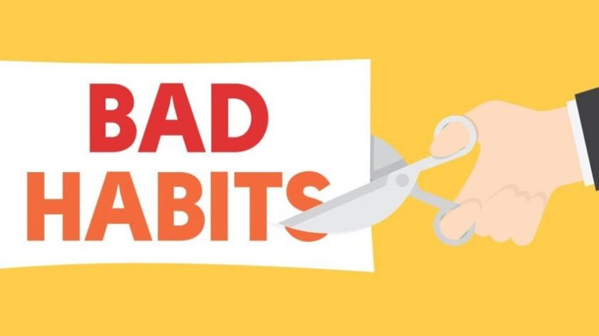 If you want to be really happy in life, you need to let go of some bad habits